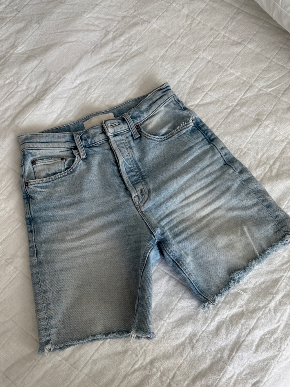 MOTHER Light Blue Bermuda shorts